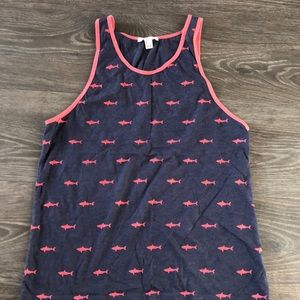 Shark pattern tank top